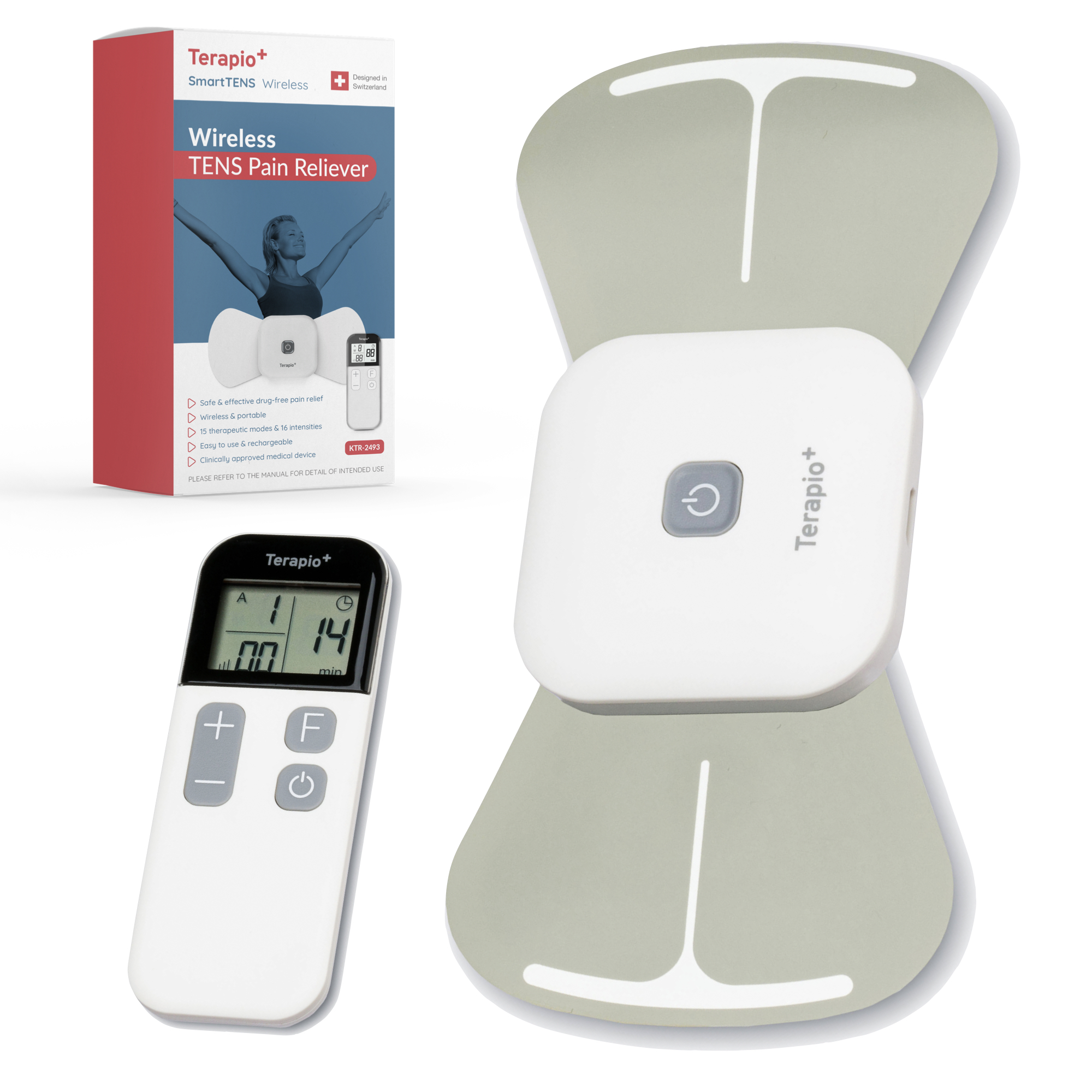 thera tech ttech cube lower back pain relief system with tens technology  22-020